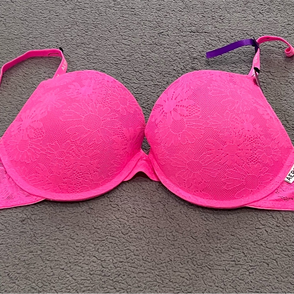 Arespotale New Push-up Adjustable Bra 36C Padded NWT Hot Pink Retail:$49.50 AERO